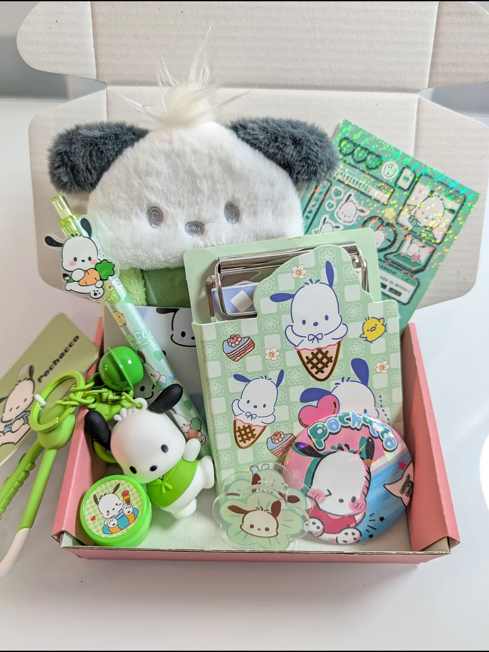 Mini Pochacco-Inspired Kawaii Stationery Gift Box